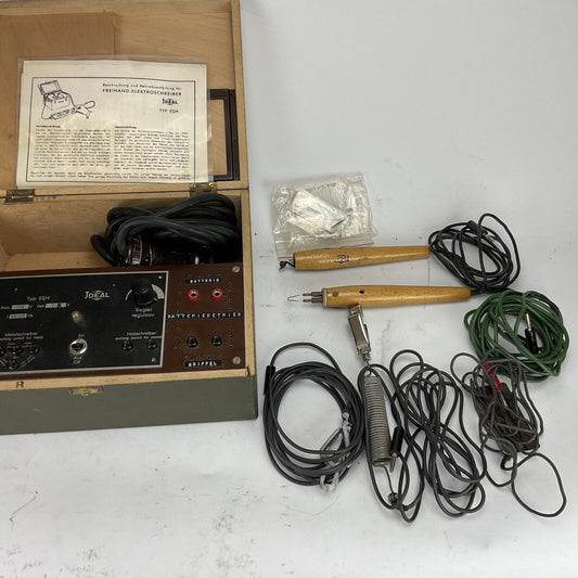 IDEAL Typ ESH Freihandschreiber Elektroschreiber Metall + Holz Bundeswehr 0521