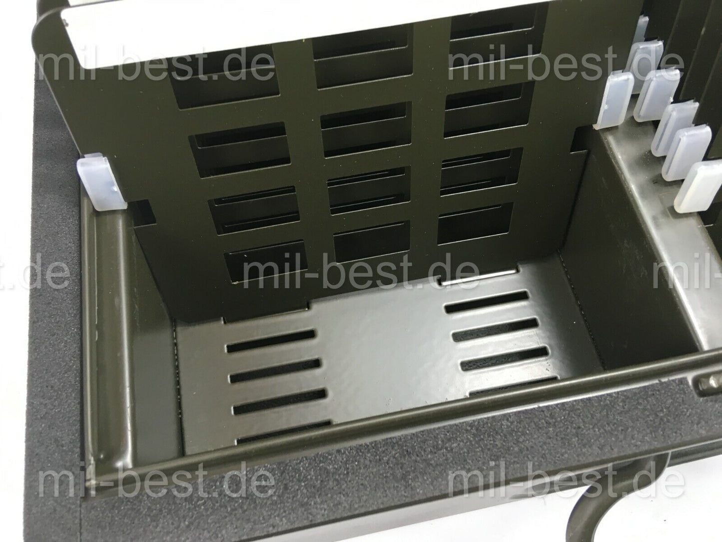 Karteikasten Metall für CD / Disketten,Transportkiste, Werkzeugkiste, Bundeswehr