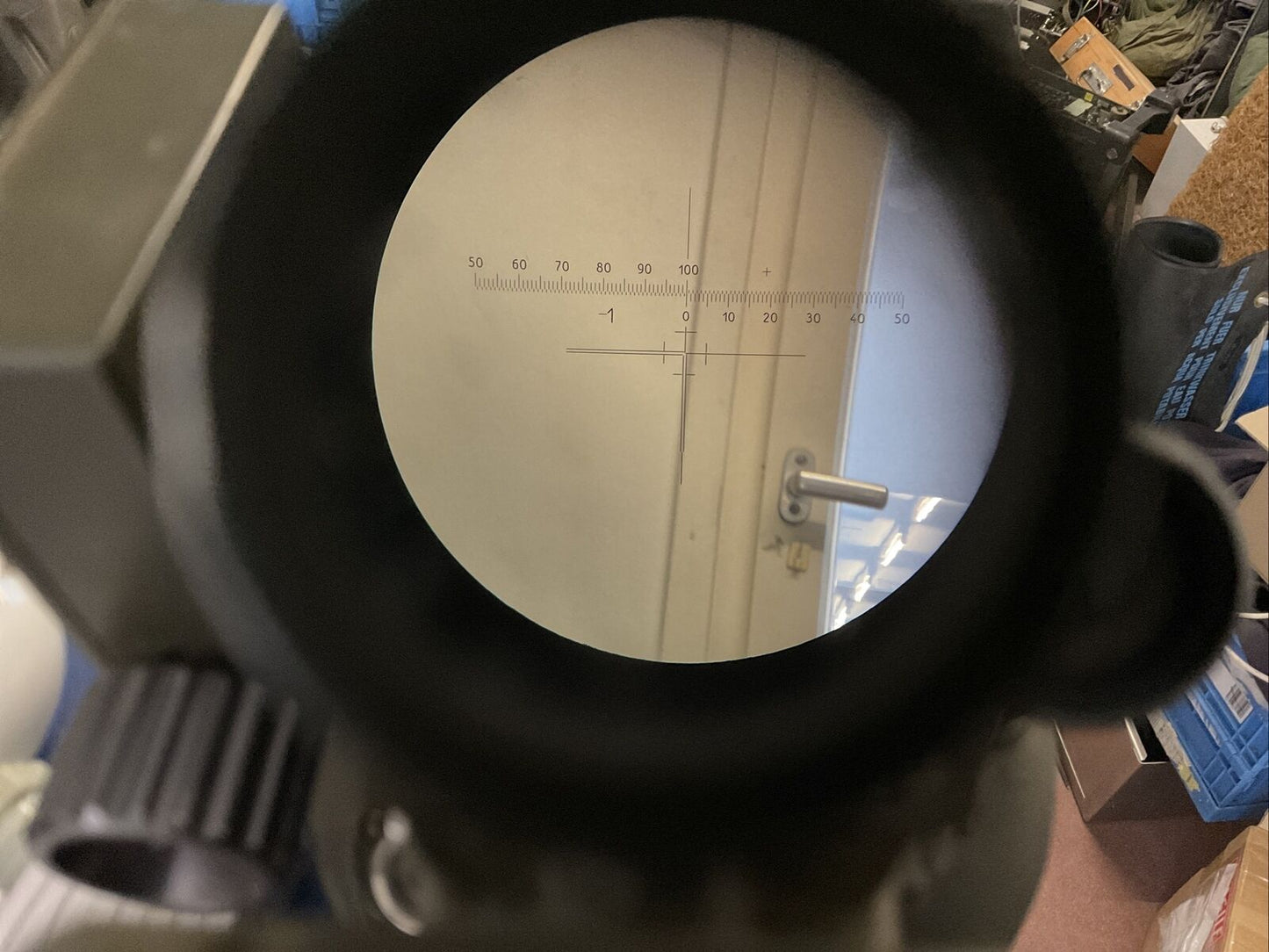 Kollimator K12mA2 Hensoldt Wetzlar Richtkreis Mit Holzkiste Ex. Bundeswehr 1084