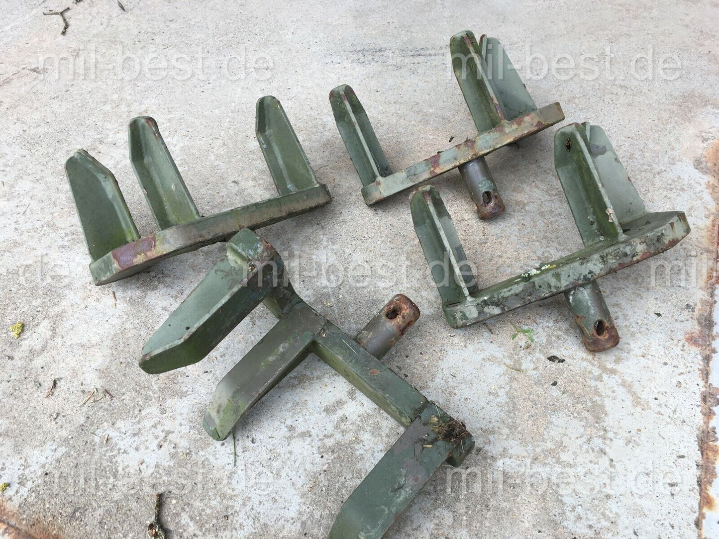 4 Stück/SATZ Begrenzungsschuhe ex Bundeswehr Kabine Shelter Dornier Zeppelin