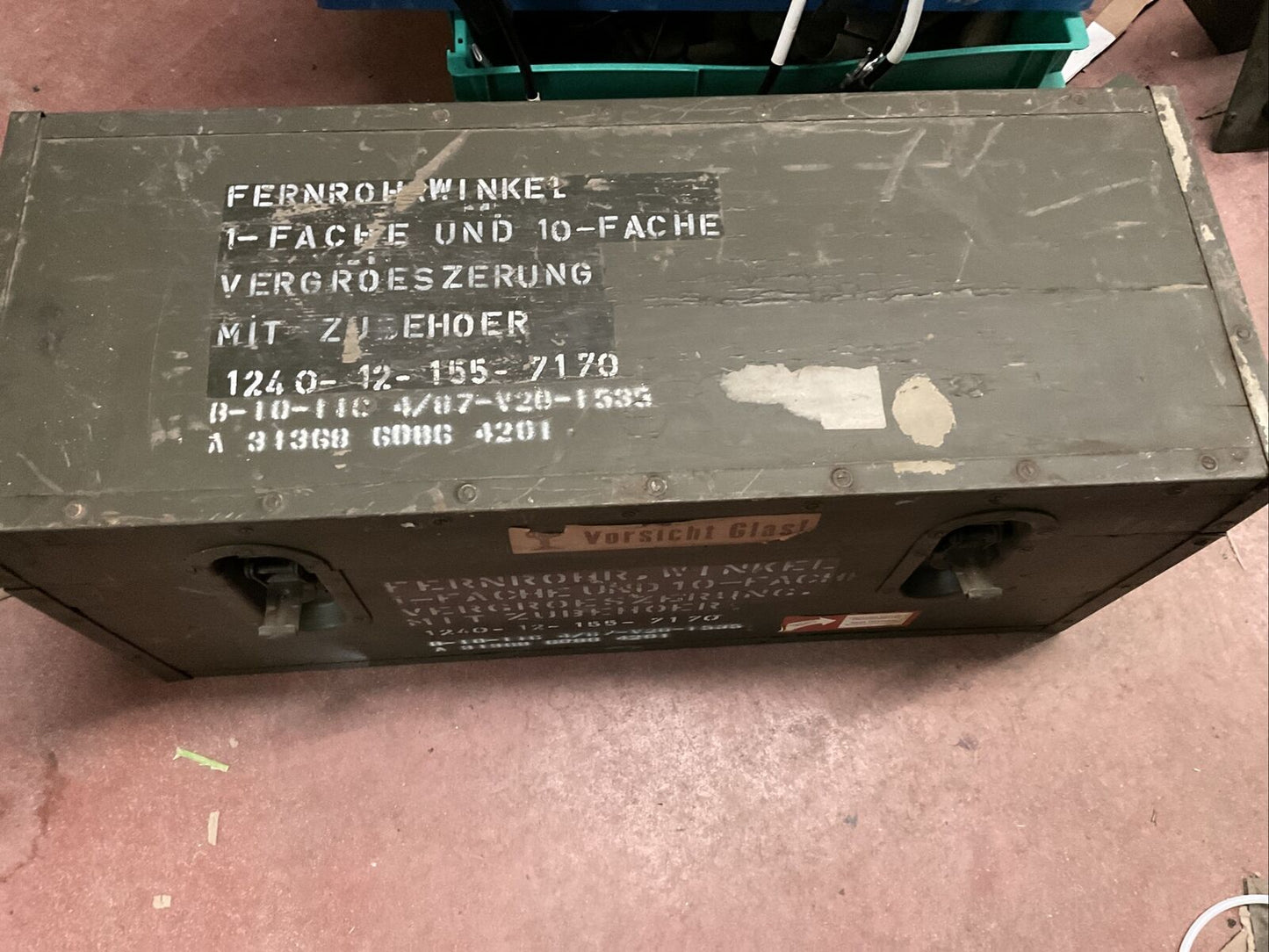 Fernrohrwinkel 1- / 10-fach Periskop Fernrohr Hensoldt Wetzlar Bundeswehr 0516