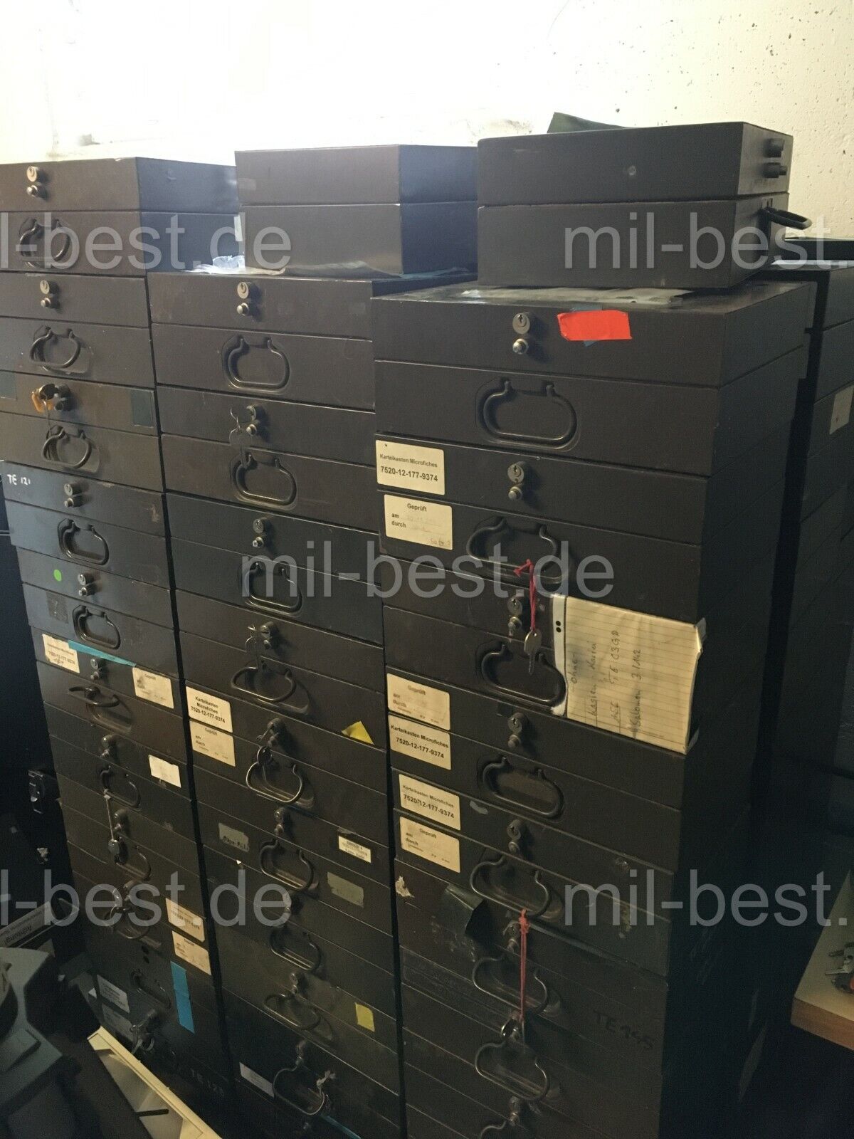 Karteikasten Metall für CD / Disketten,Transportkiste, Werkzeugkiste, Bundeswehr