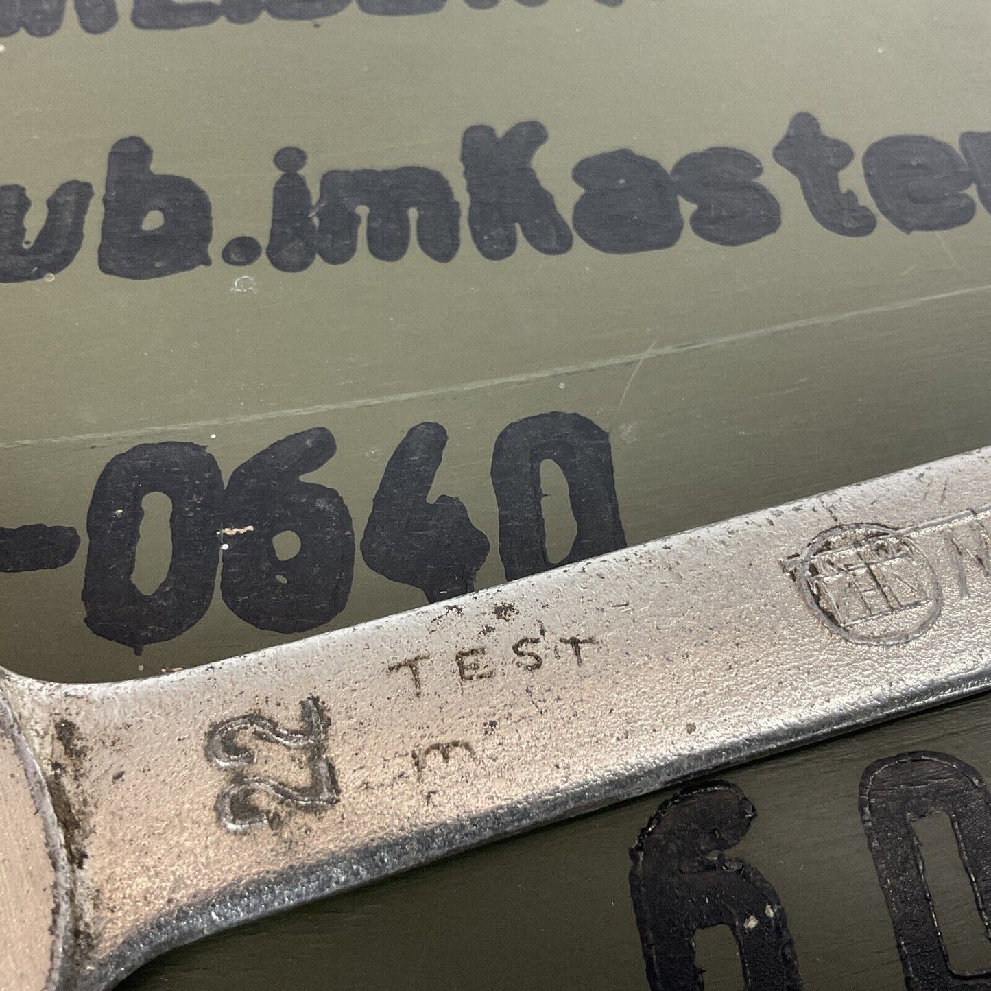 IDEAL Typ ESH Freihandschreiber Elektroschreiber Metall + Holz Bundeswehr 0521