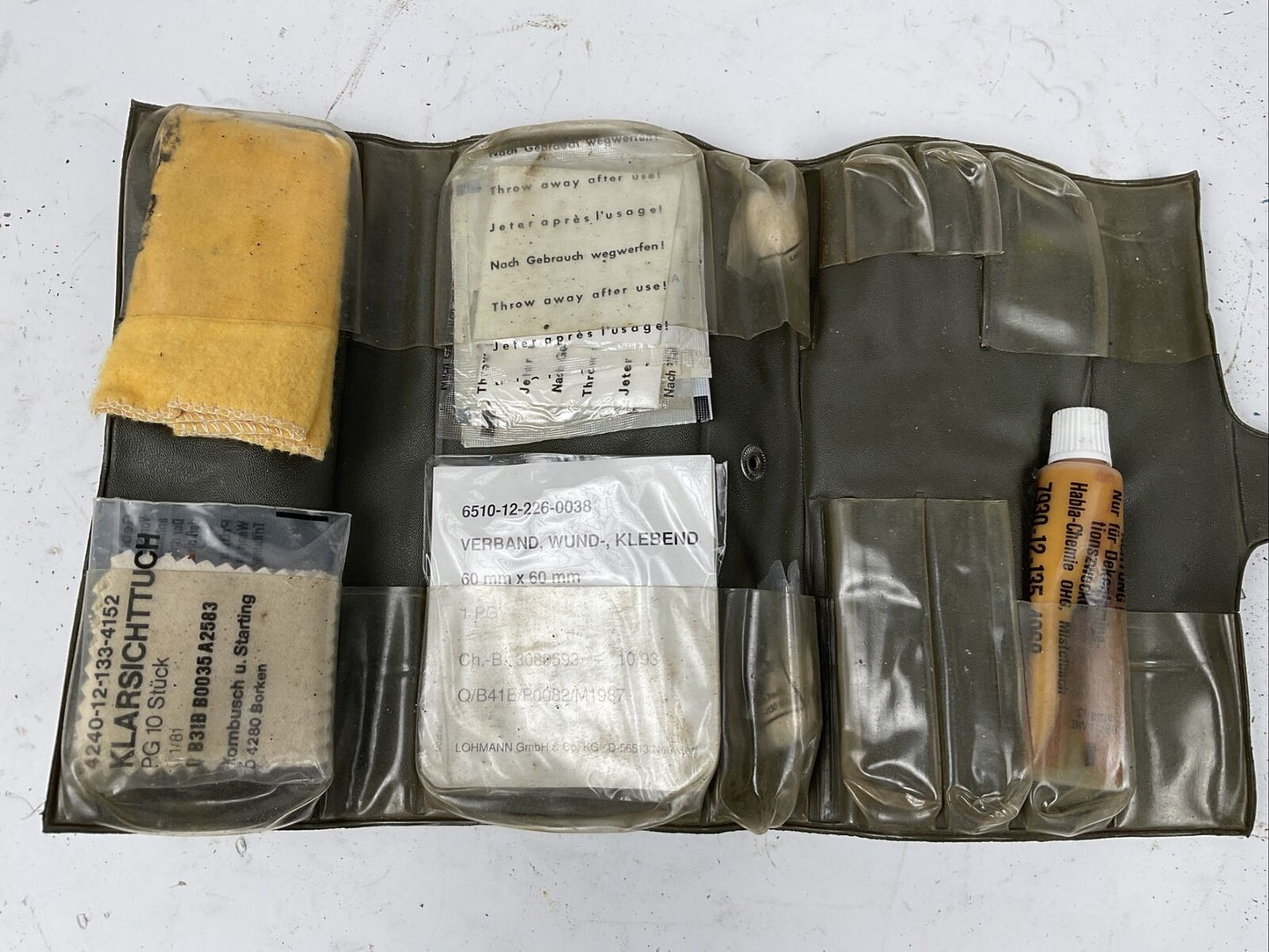 ABC Dekontaminations Set Für Körper, DEKON Ex. Bundeswehr DEKOZWECKE 1098
