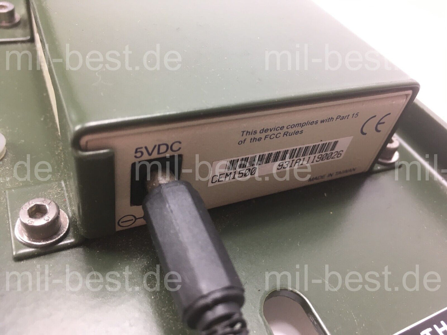 EBS Ethernet Converter 10 Base T/FL mit Trafo 24V auf 5 V, ex. Bundeswehr