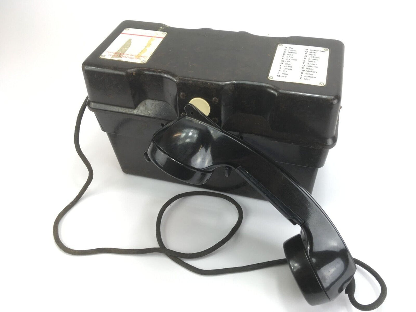 Feldtelefon "Ackerschnacker" Bundeswehr Fernmeldetechnik KomTech ex. Bundeswehr