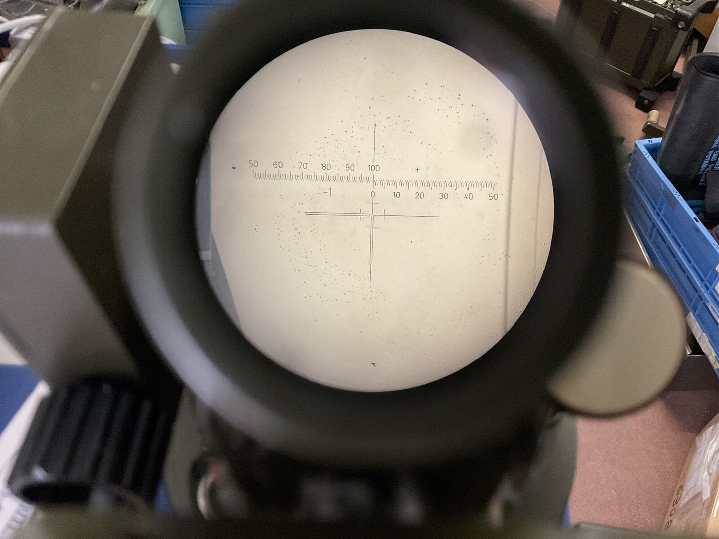 Kollimator K12mA2 Hensoldt Wetzlar Richtkreis Mit Holzkiste Ex. Bundeswehr 1095