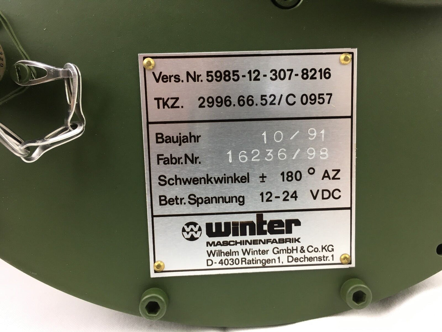 Bundeswehr Drehgestell Antenne, Drehmotor f. Satalittenschüssel, Elektromotor