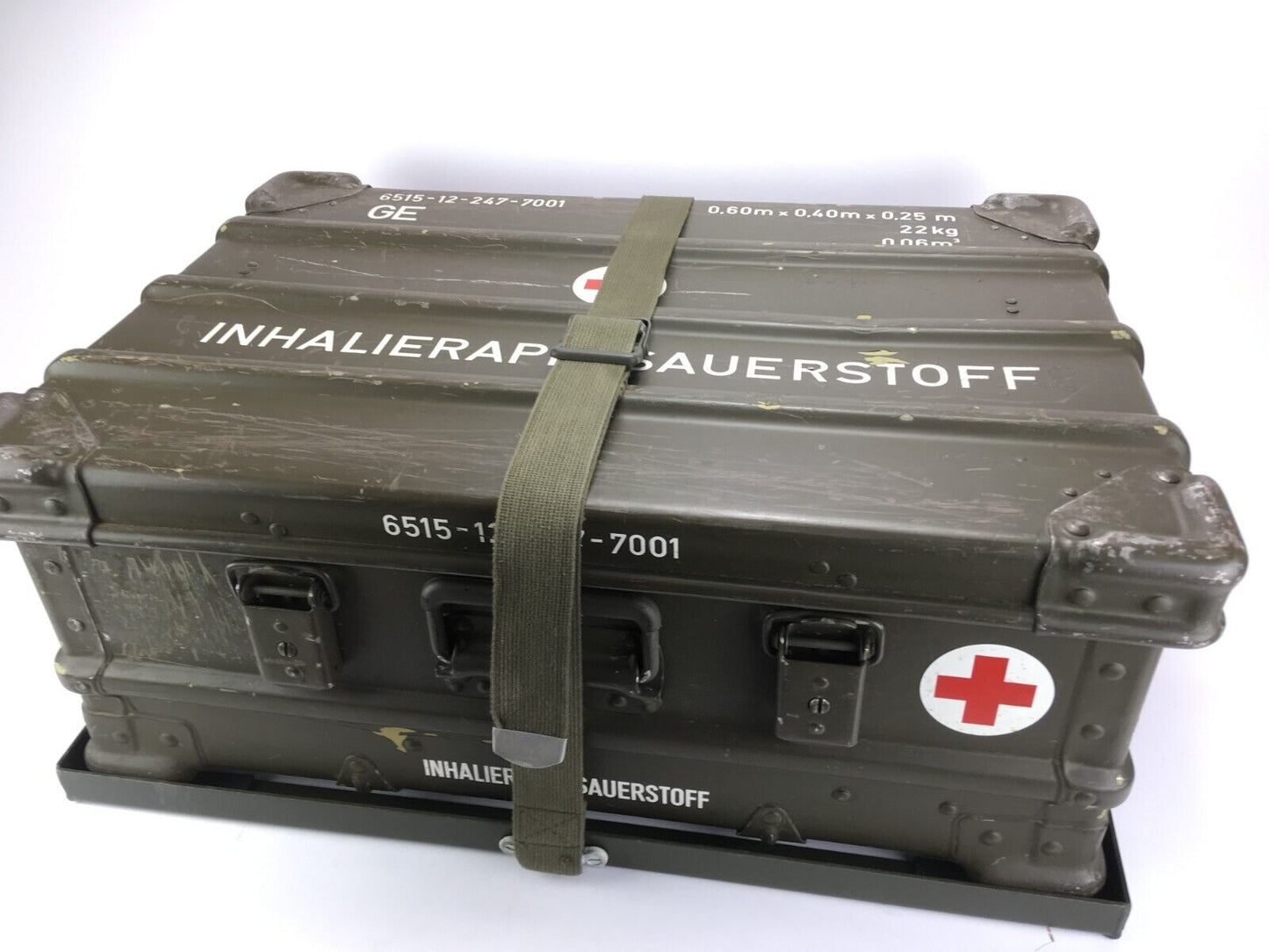 Halterung für Zarges A5 (A10) Kiste, oliv, ex. Bundeswehr