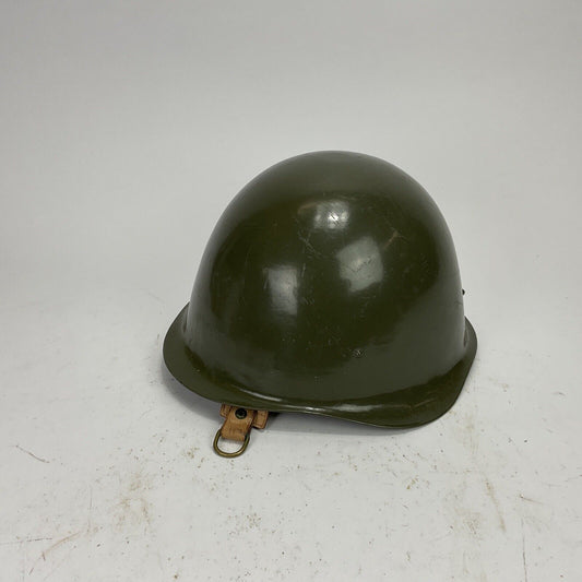 Helm Stahl, Mit Leder Innenfutter, Oliv, Bundeswehr Military 0237