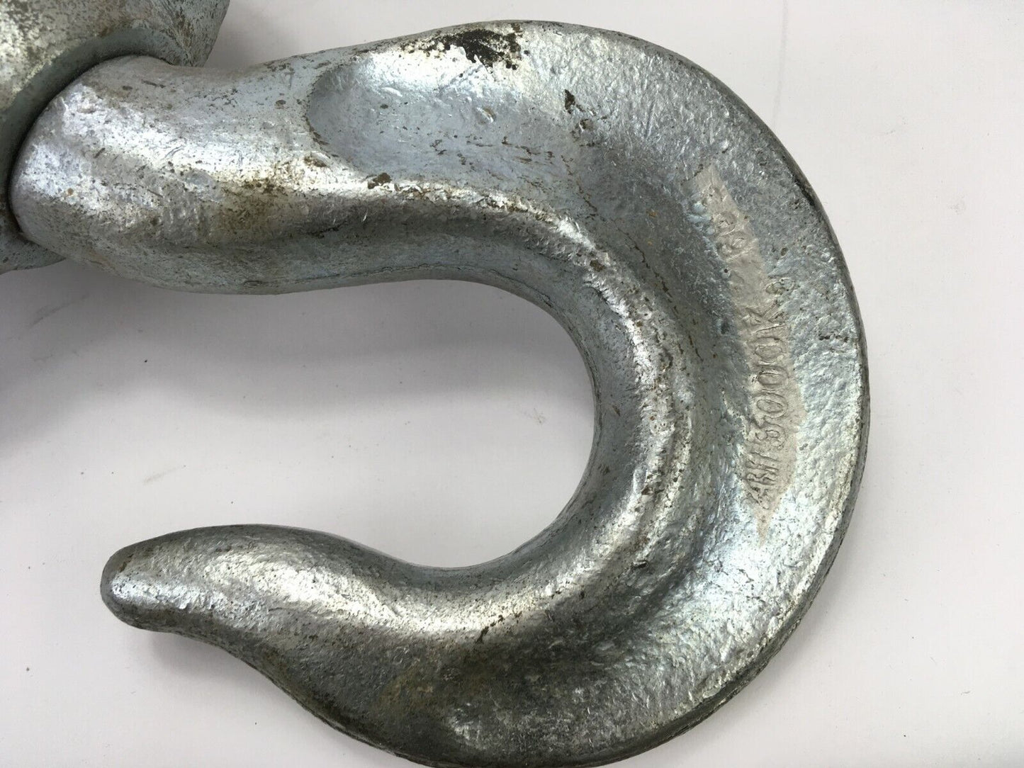 Kranhaken, Lastenhaken 3000 kg mit Umlenkrollen, silber, ex Bundeswehr