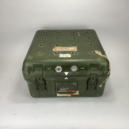 GFK-Kiste, 50x50x30 cm, Stülpdeckelbehälter, Luftdicht Ex. Bundeswehr TuLB 0388