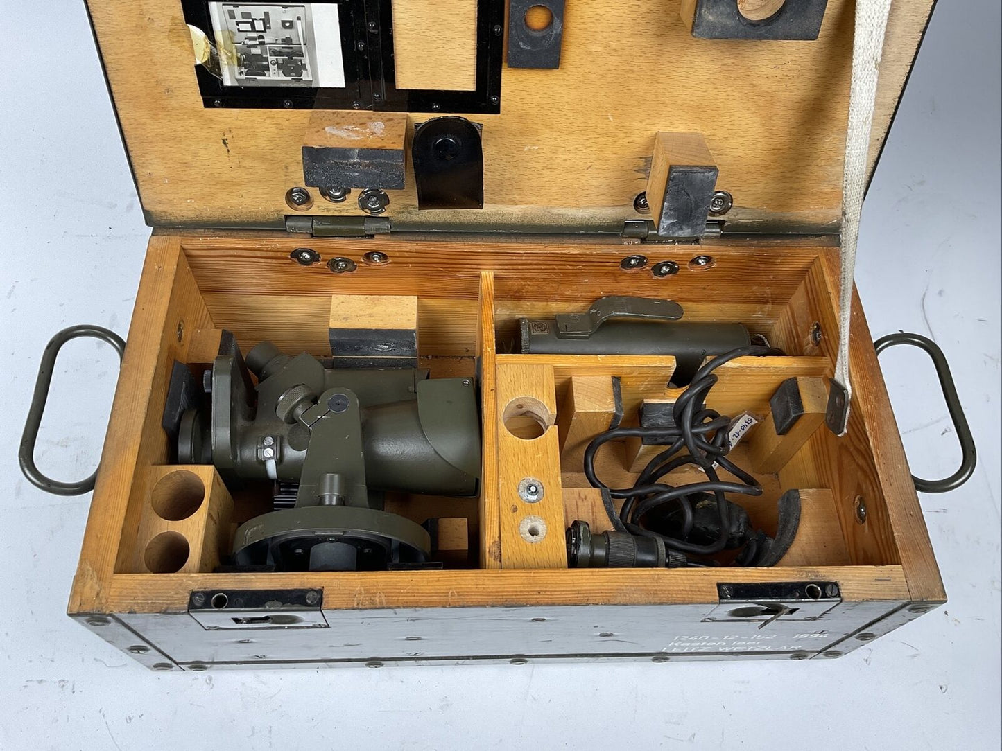 Kollimator K12mA2 Hensoldt Wetzlar Richtkreis Mit Holzkiste Ex. Bundeswehr 1084