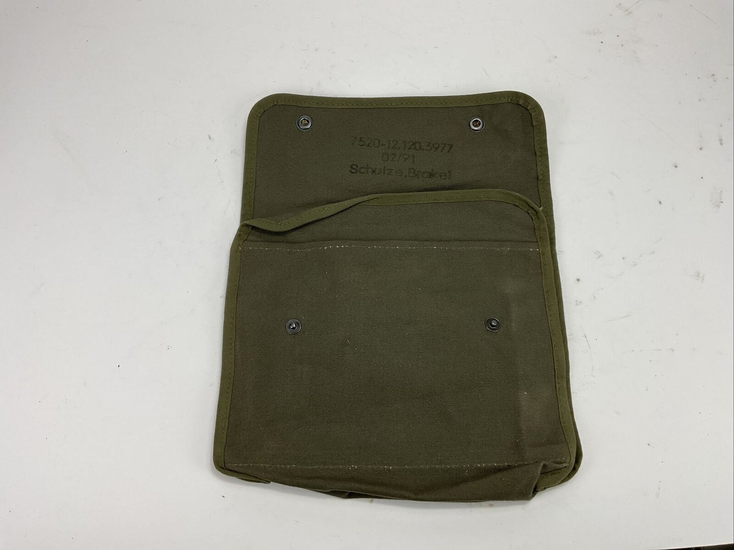 Fahrtenbuch Tasche Segeltuch Oliv Original Bundeswehr Oldtimer Unimog MAN 0284
