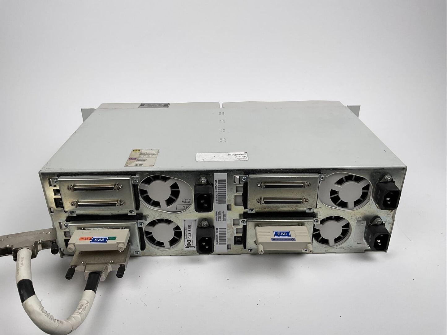 HP DLT Tape + Plex Writer 40/12/40S Einschub 19 Zoll Ex. Bundeswehr 0637