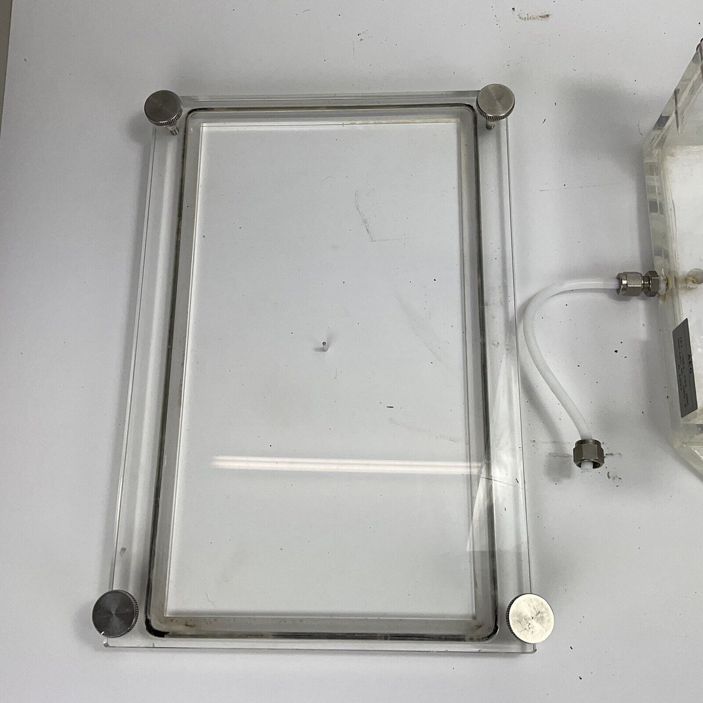 Acryl Becken Vakuumbecken Platinen Ätzen Labor Ex. Bundeswehr Vakuum 0254