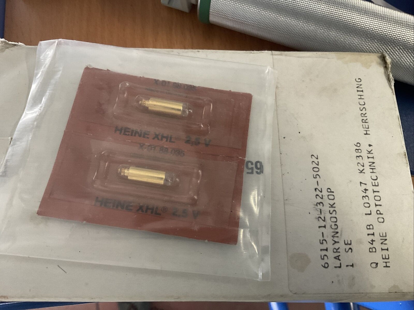 Heine Griffstück F-22.815 DIN 58870 Ersatzbirne Laryngoskop Bundeswehr K026 1051