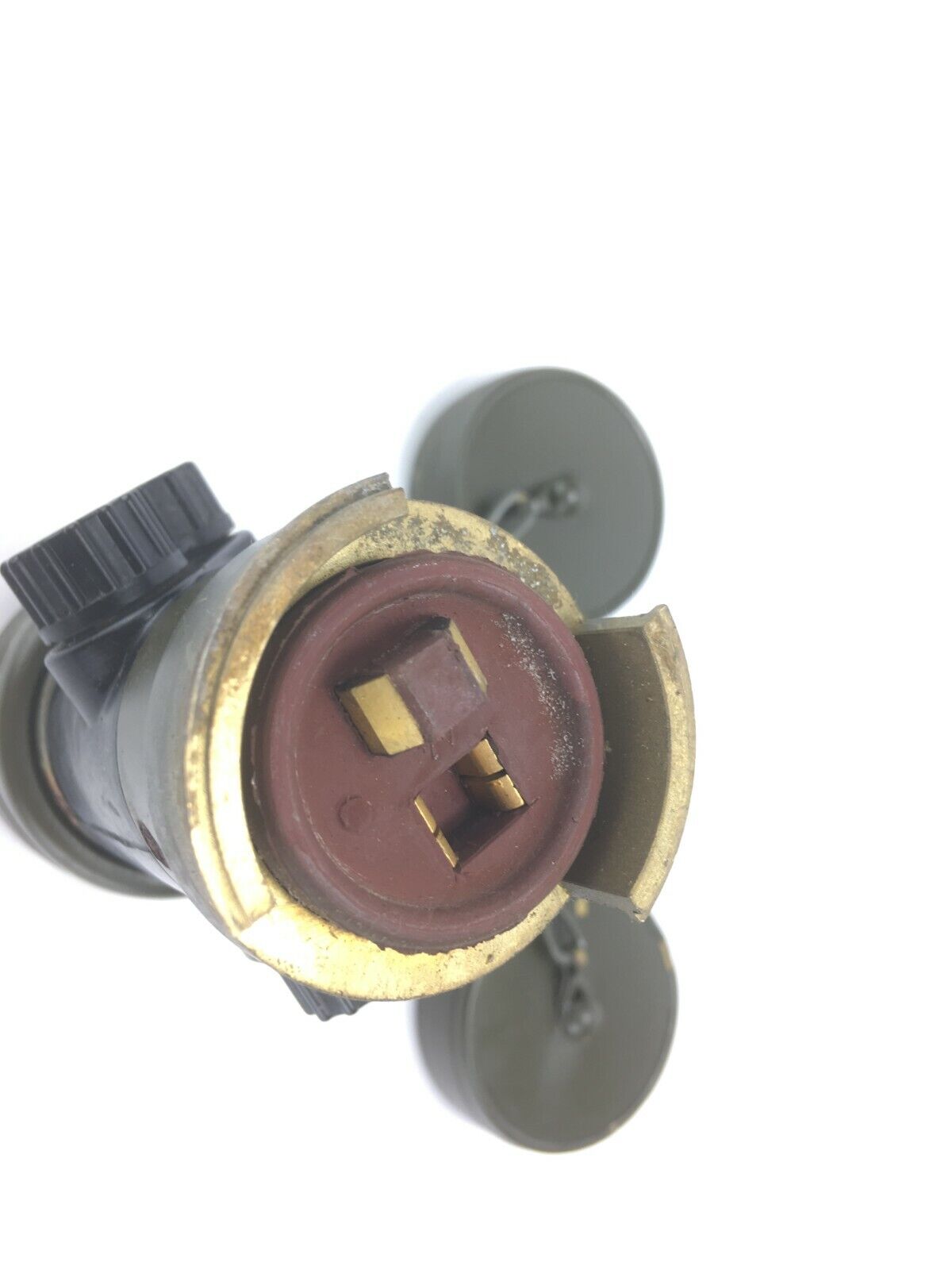 Kupplungsstück mit Anschluss, Verbindungsstecker Feldkabelbau ex. Bundeswehr