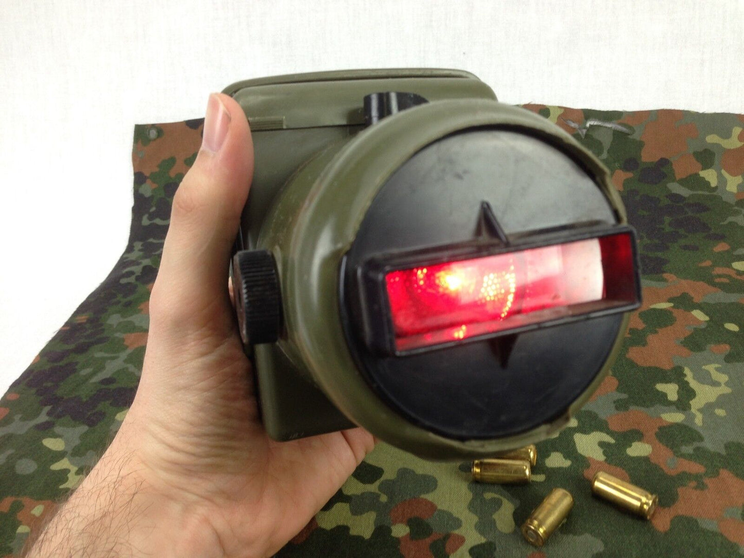 Bosch HPC 9/5, Handlampe, Signalleuchte, Lampe, von Bundeswehr BW Signallampe