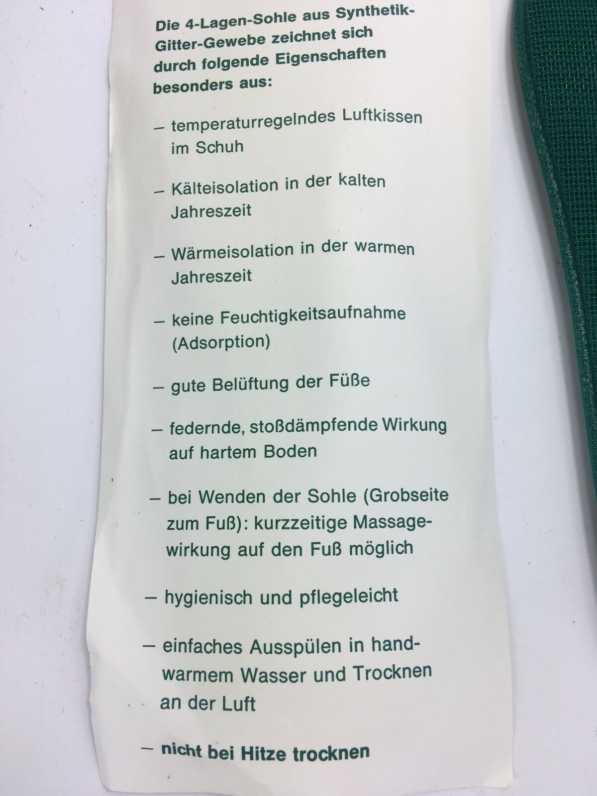 Einlegesohlen Original Bundeswehr Größe 260 - 265 entspricht Gr. 40 - 42 NEU!!