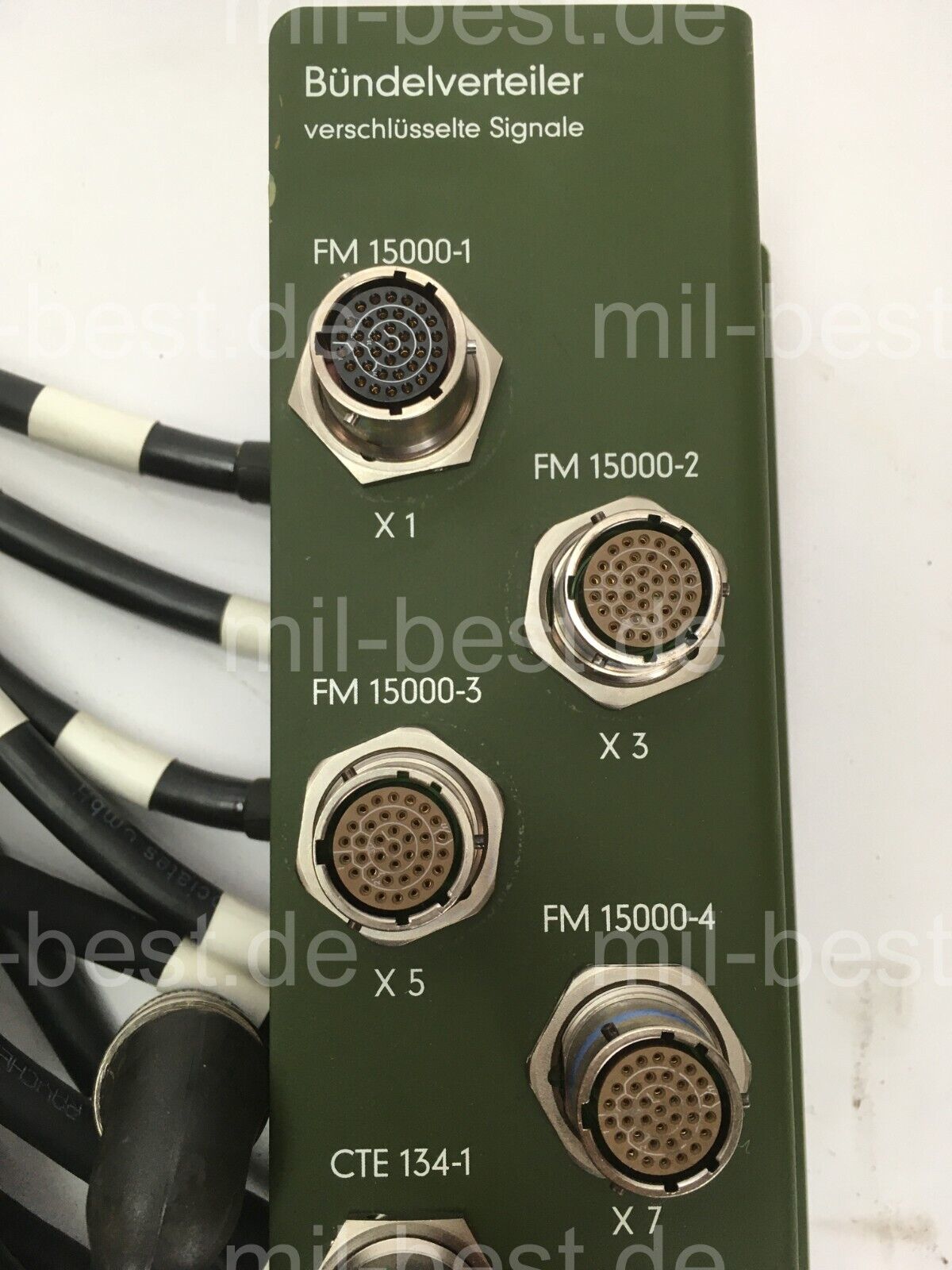 Bündelverteiler FM15000, Spezialkabel, aus Shelter ex. Bundeswehr (145)