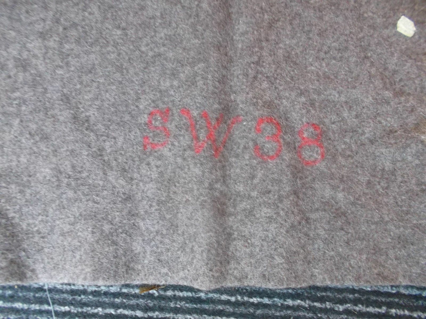 1938 WKII Original Schweizer Armeedecke, Rot Kreuz Top Zustand! Wolldecke (61)