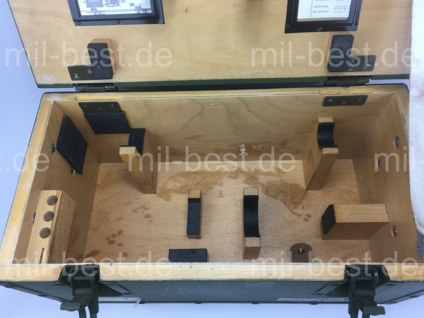 Holzkiste, Kiste 54 x 29 x 24,5 cm, Transpotkiste, Holzkasten Peri ex Bundeswehr