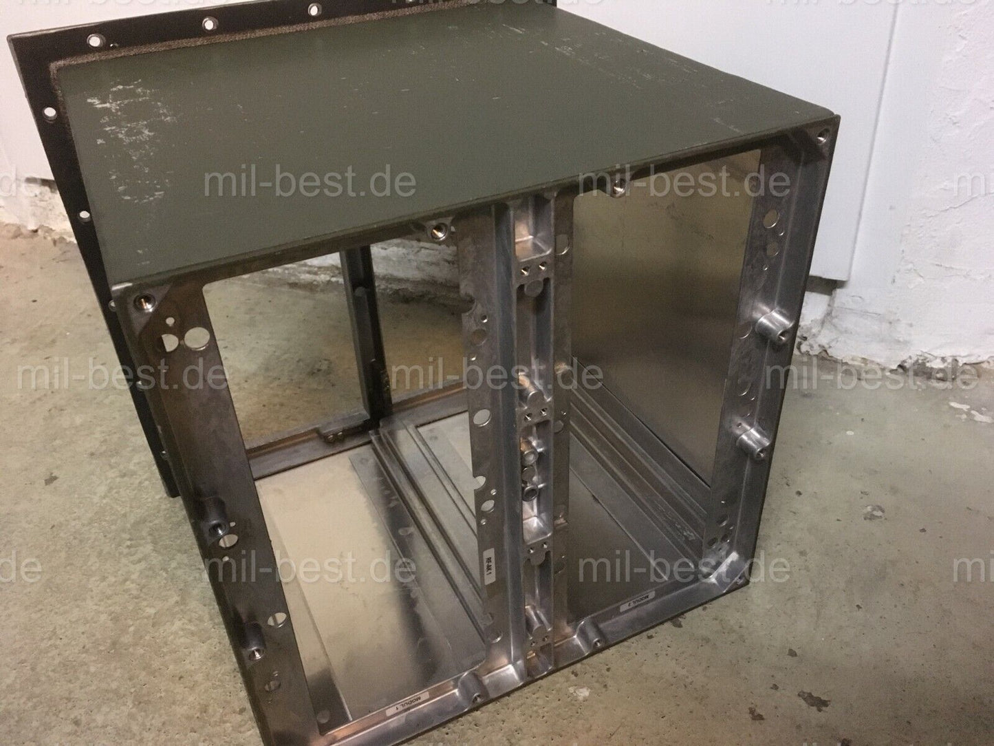 Einschub Anschaltkasten LEER für Module Funkgerät Bundeswehr Kabine