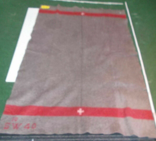 1940 WK II Original Schweizer Armeedecke, kein Replikat! Wolldecke (60)