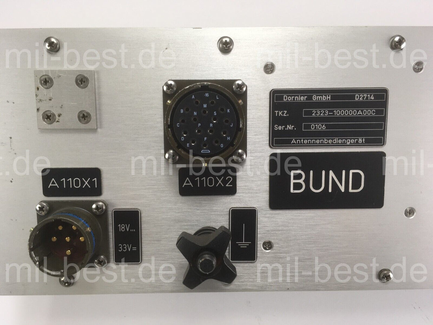 Dornier Antennenbediengerät Antennen Steuergerät A110X1 ex. Bundeswehr