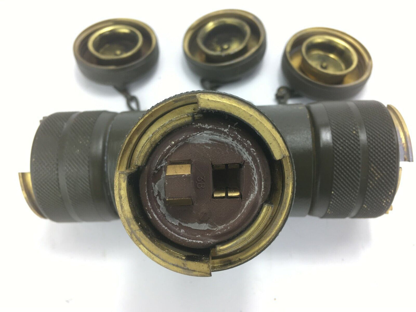Kupplung T-Stück Verbindungsstecker Feldkabel Feldkabelbau AK 70 Fernmelder