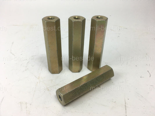 4 Stück Abstandshalter, Distanzstücke 82 mm C-Schiene Bundeswehr Shelter Kabine