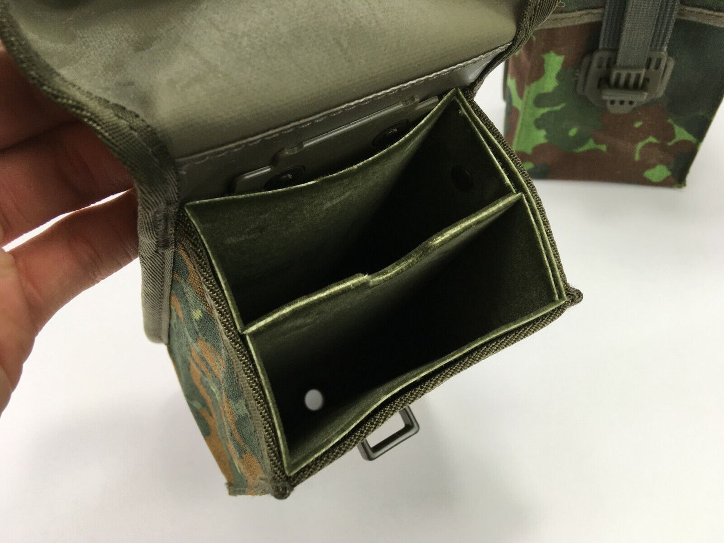 2 Stück original Bundeswehr Magazintasche G3, doppelt tarn für Koppeltragesystem