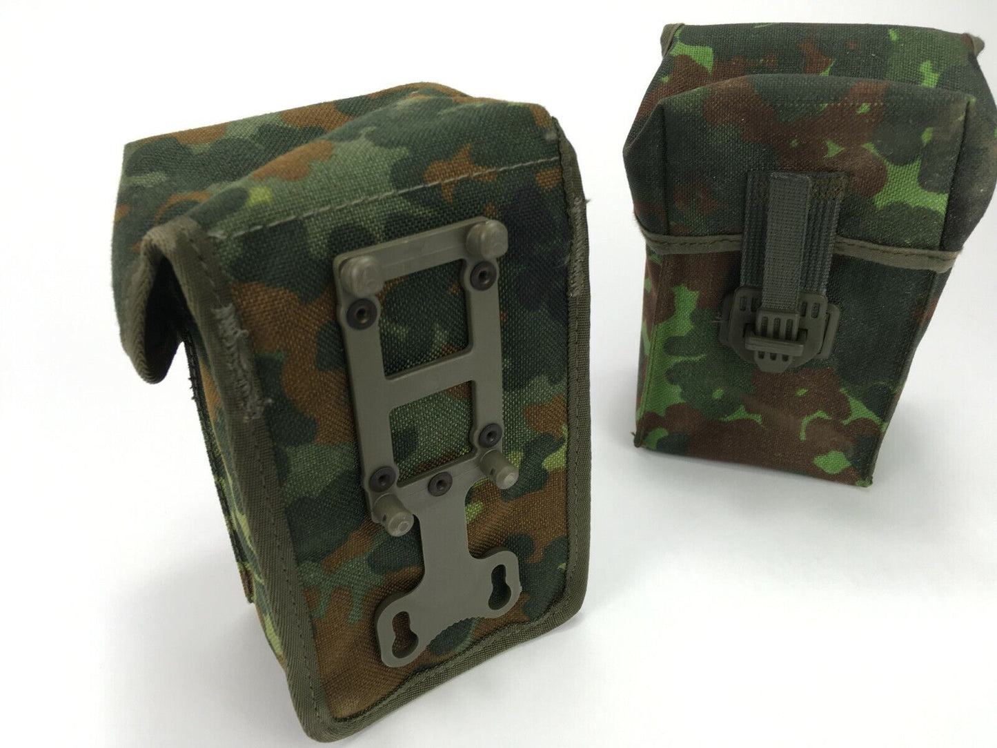 2 Stück original Bundeswehr Magazintasche G3, doppelt tarn für Koppeltragesystem
