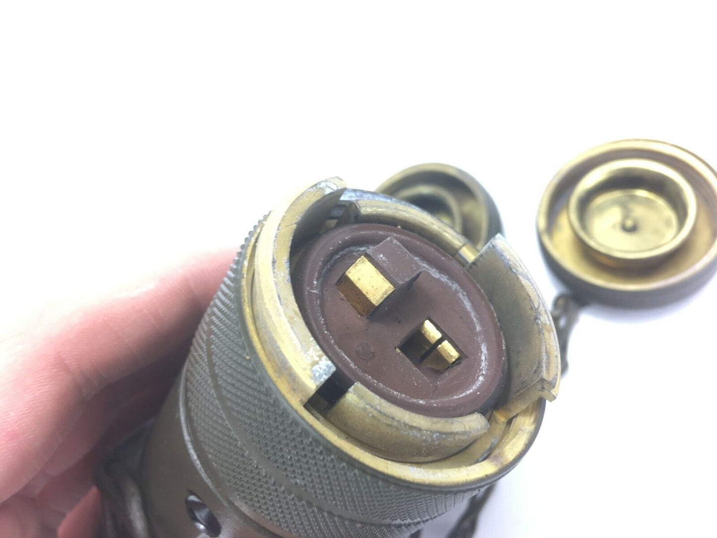 Kupplungsstück mit Anschluss, Verbindungsstecker Feldkabelbau ex. Bundeswehr