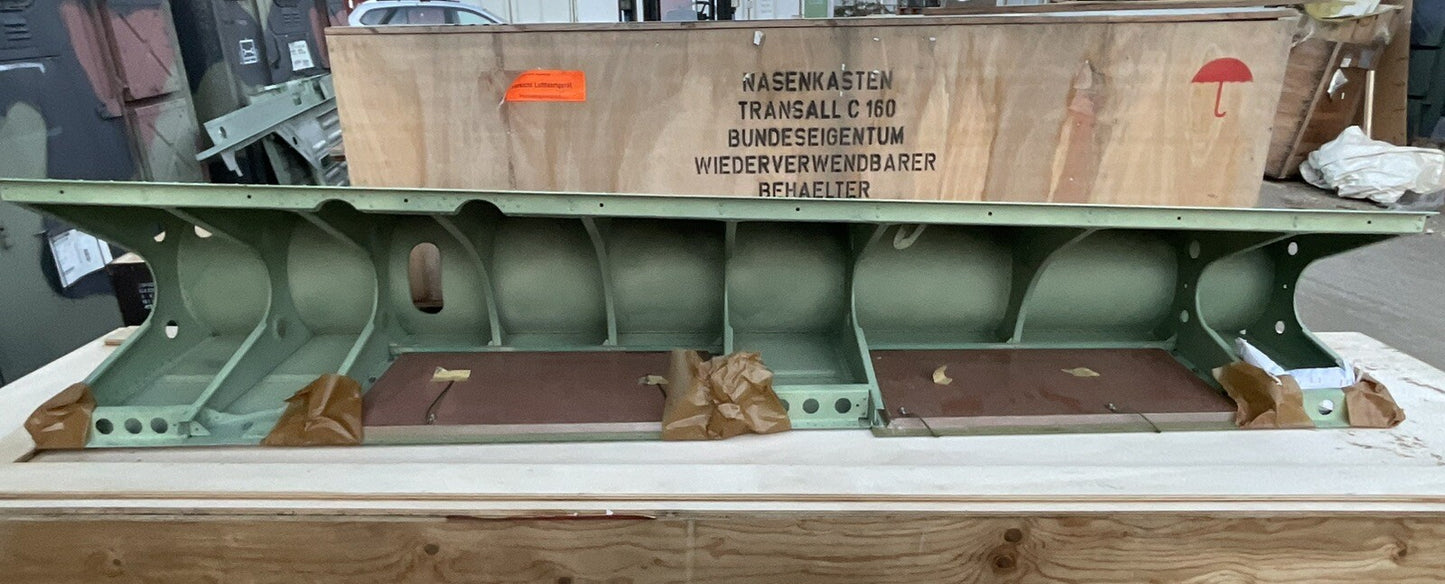 Endkasten L Nr. 7 Transall C-160 Flugzeugteil Aluminium Flugzeugmöbel BW 1690