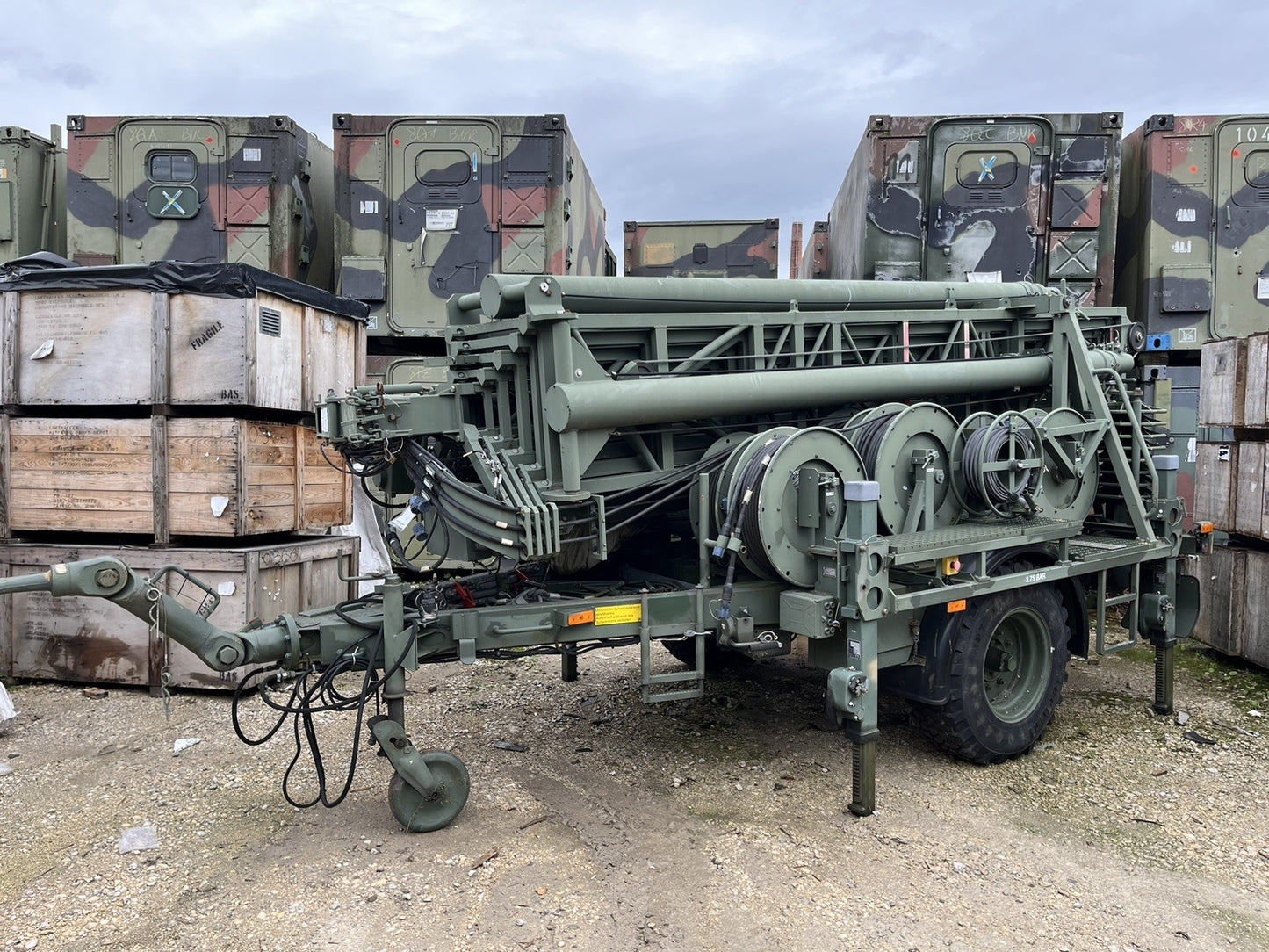 25 m FTM23/5 SMAG Gittermast Bundeswehr Antennenmast Antennenträger AUTOKO90