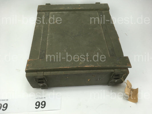 Holzkiste, Kiste 38 x 31 h = 11 cm VINTAGE SEHR ALT ex. Schweizer Armee (99)