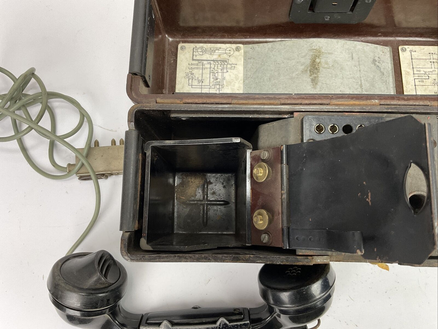 Feldtelefon Wehrmacht 1943 WW2 II Ackerschnacker 0247 K005