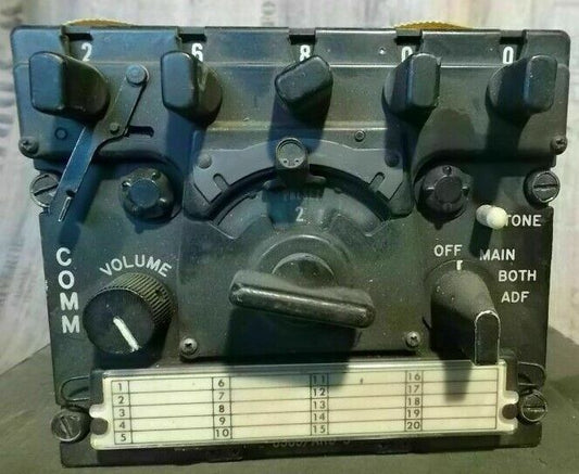 Funkgerät RT 263 ARC 34c Collins Radio mit Bedienteil Aircraft Set von 1954