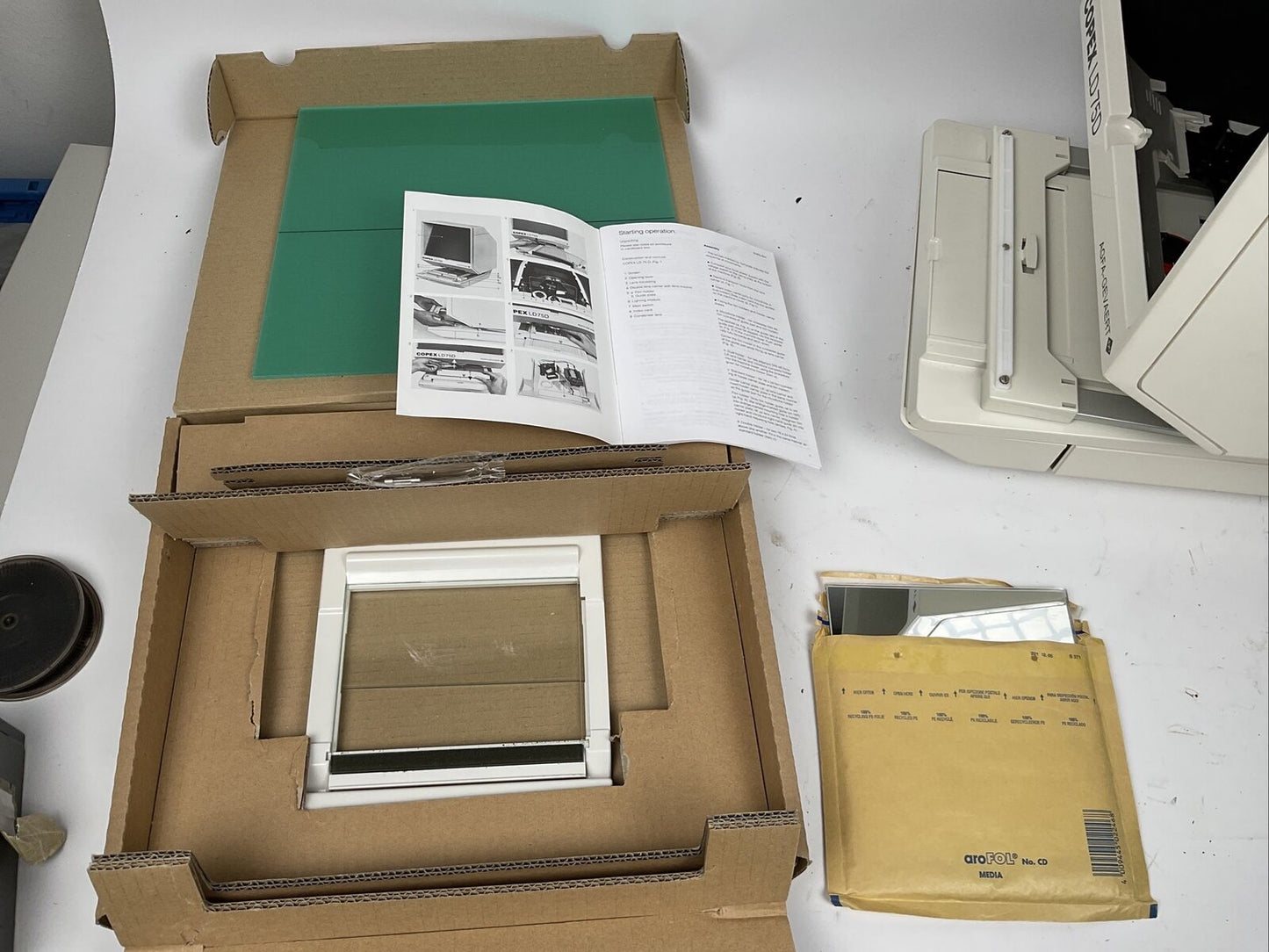 AGFA Copex LD75D NEUWERTIG DIN A6 Microfiche-Lesegerät Ex. Bundeswehr 1088