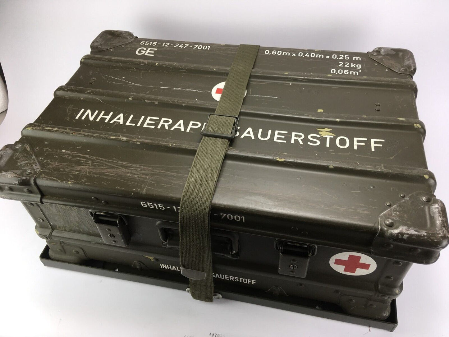 Halterung für Zarges A5 (A10) Kiste, oliv, ex. Bundeswehr