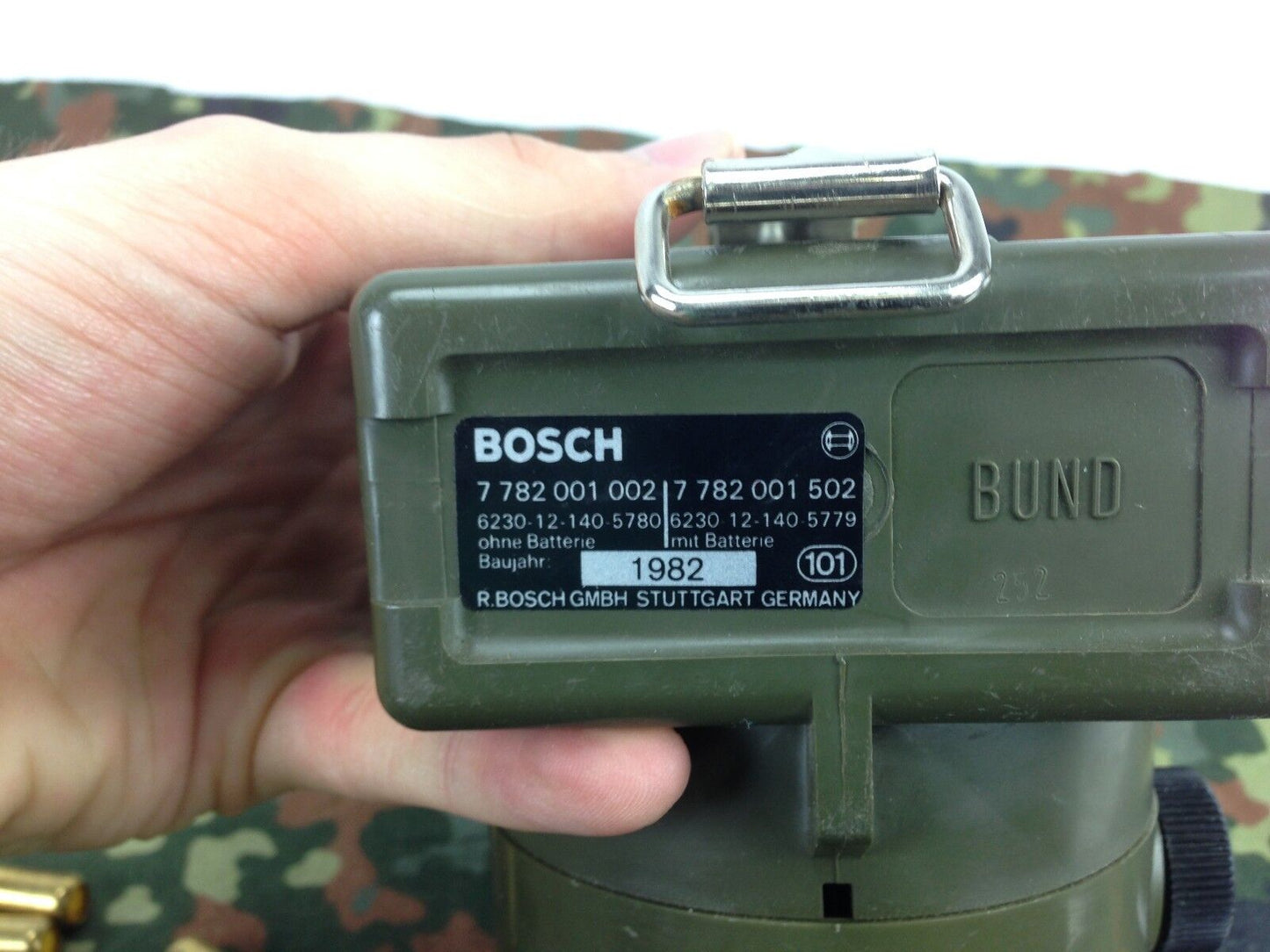 Bosch HPC 9/5, Handlampe, Signalleuchte, Lampe, von Bundeswehr BW Signallampe 