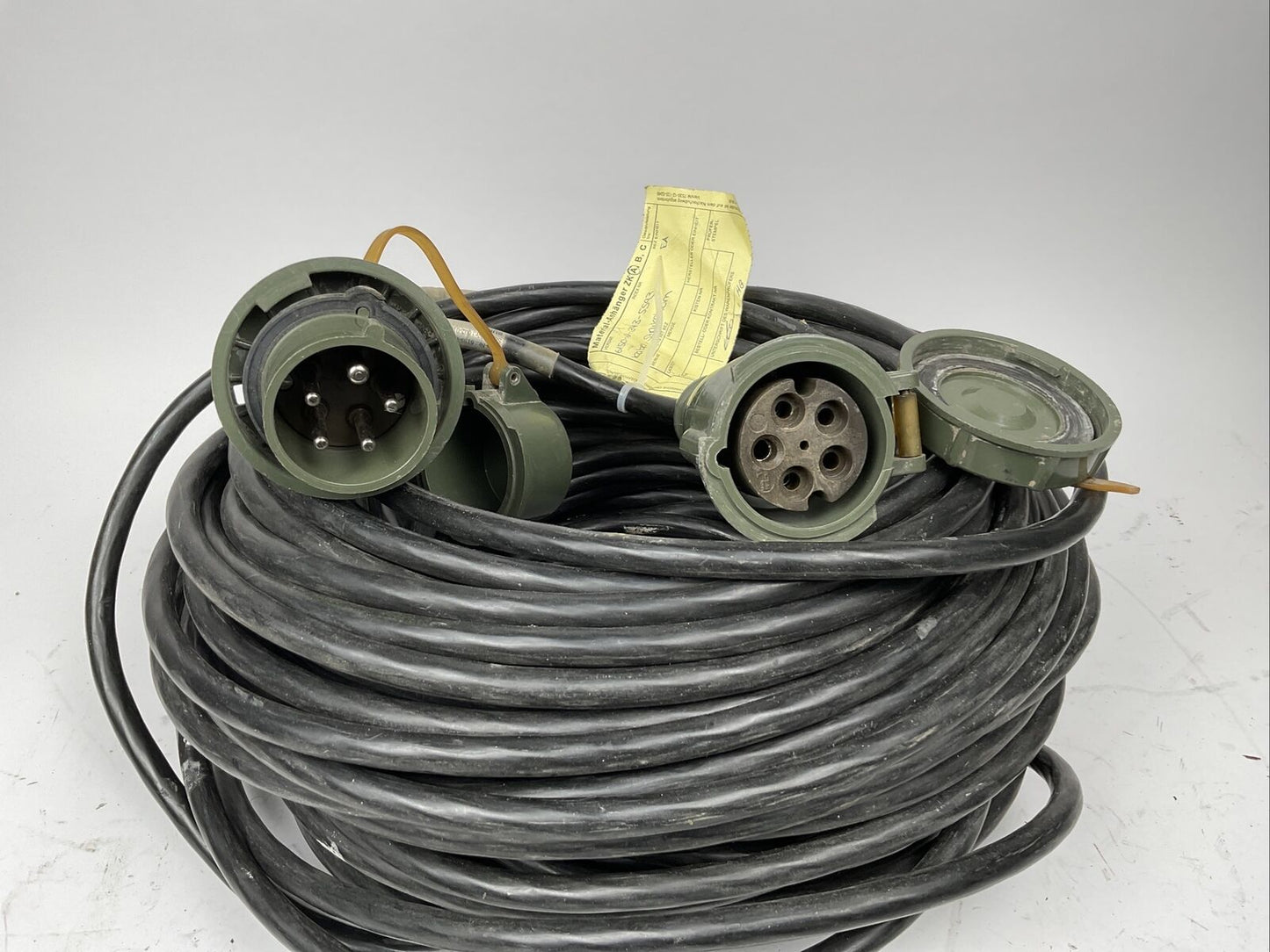 50m Starkstrom Kabel 16A-6h, 220/380V Mennekes Ex. Bundeswehr 1074