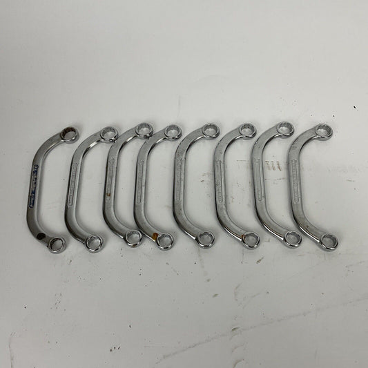 1x Doppelringschlüsse 13 / 11mm, Gebogen, Vergaserschlüssel Ex. Bundeswehr 0376