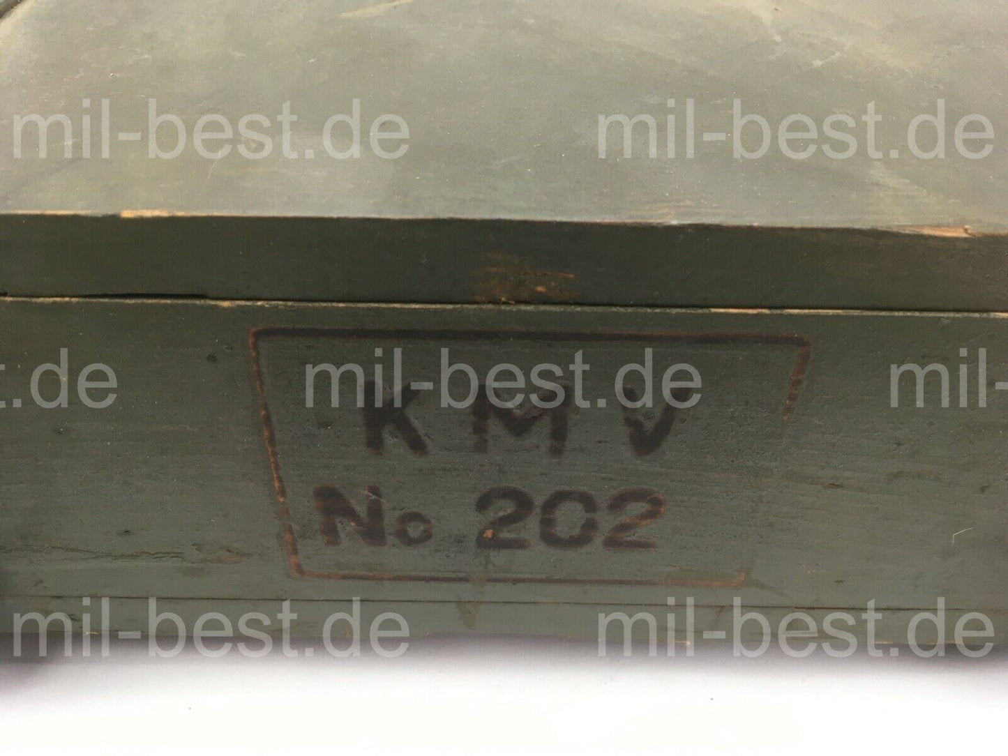 Holzkiste, Kiste 44 x 28 h = 11 cm VINTAGE SEHR ALT ex. Schweizer Armee (137)