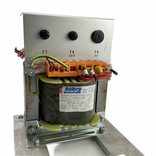 Bobry Einphasen Trafo 220V - 18-0-18 V 615 VA VDE 0550 ex. Bundeswehr 0428