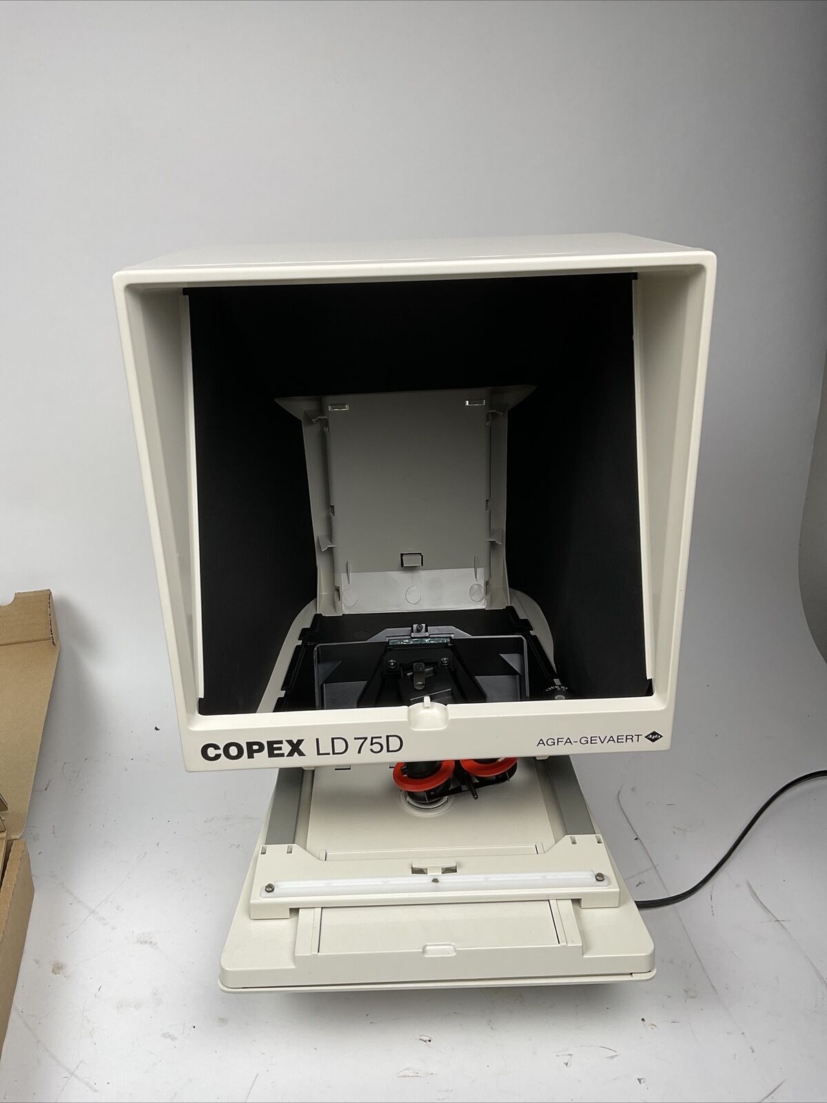 AGFA Copex LD75D NEUWERTIG DIN A6 Microfiche-Lesegerät Ex. Bundeswehr 1088