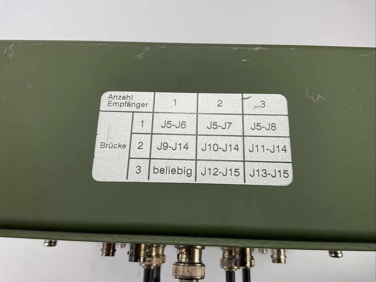 Antennenverteiler passiv, Antennenbrücke Daimler Aerospace ex. Bundeswehr 0495