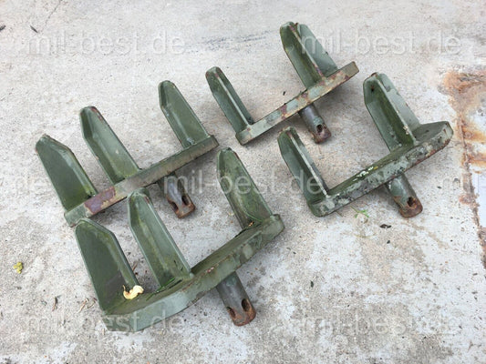 4 Stück/SATZ Begrenzungsschuhe ex Bundeswehr Kabine Shelter Dornier Zeppelin